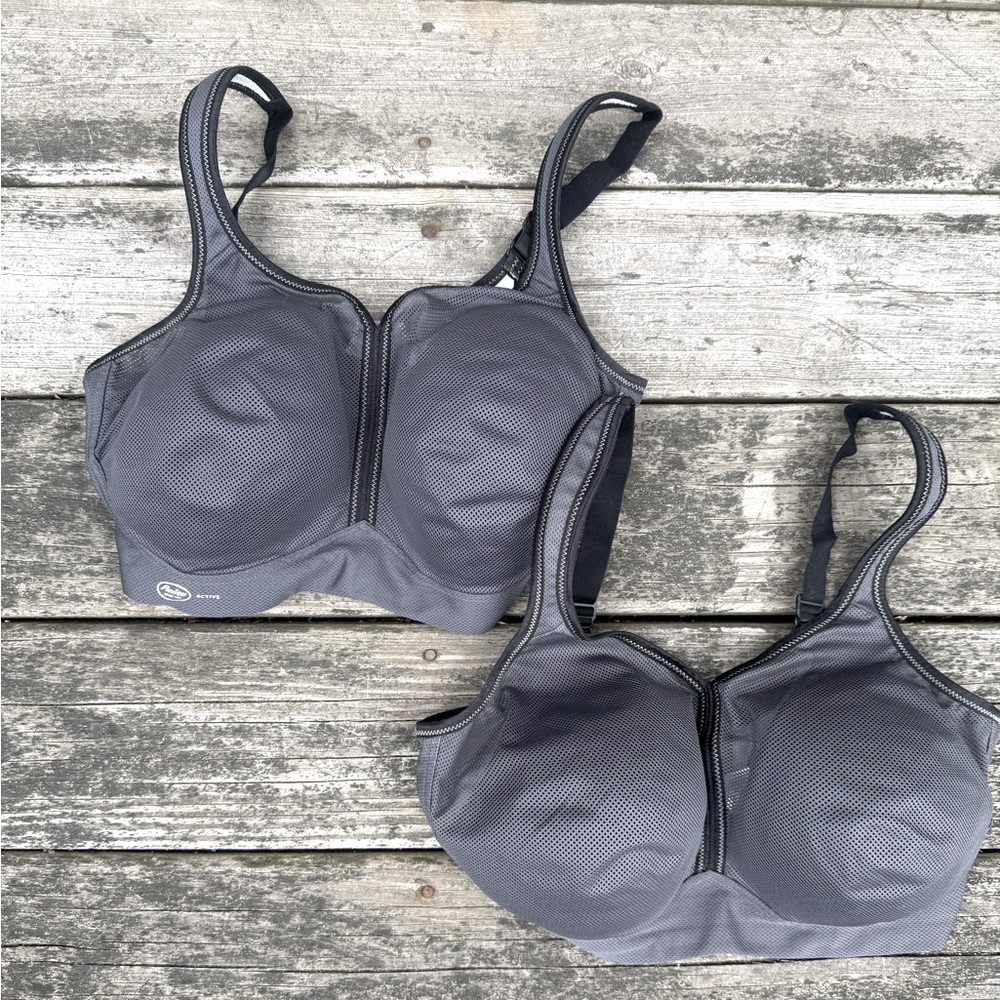 2 NEW Anita Sports Bras in Gray